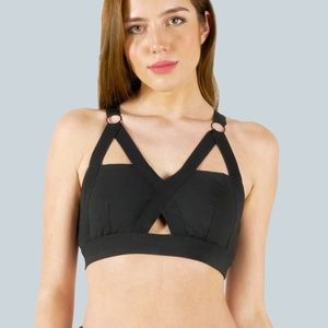 FUTURA LATTICE-BACK SPORTS BRA